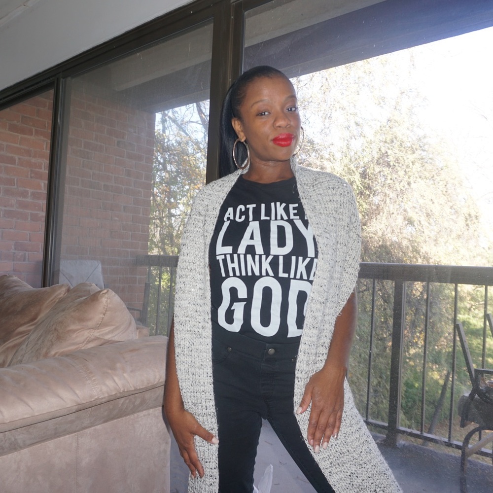Act Like A Lady Think Like God Tee